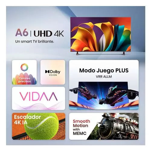 Televisor Hisense 43A6N 4K Ultra HD