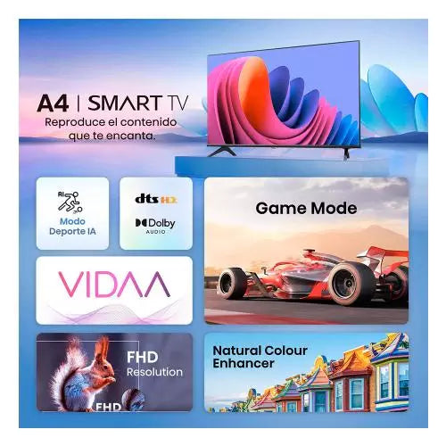 Smart TV Hisense 32A4N de 32 pulgadas, alta definición y WiFi