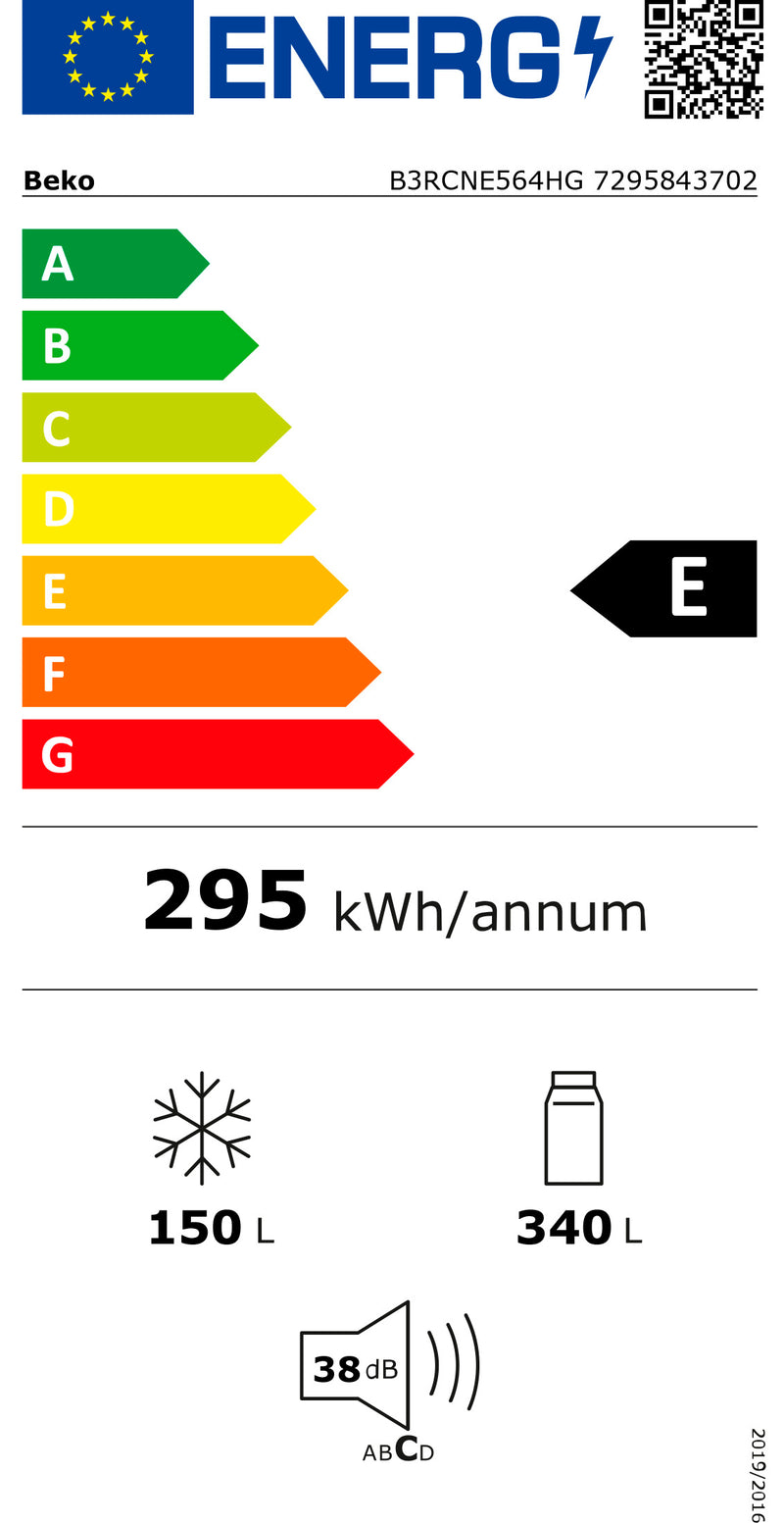 Frigorífico Combi Beko SRH85500EN con Luz LED y Máxima Eficiencia Energética